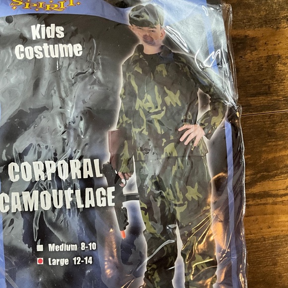 CORPORAL CAMOUFLAGE HALLOWEEN COSTUME - Picture 1 of 5